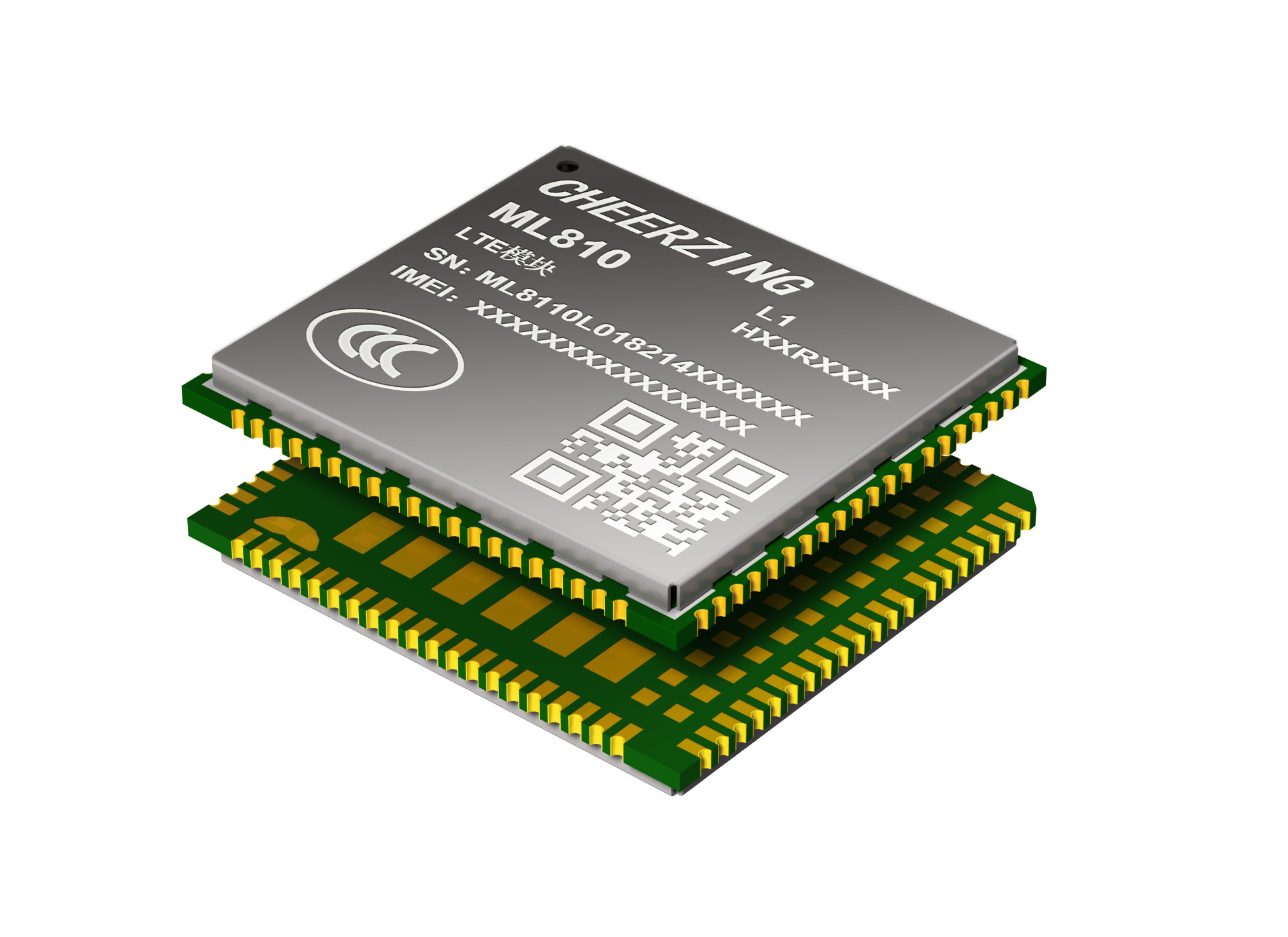 ML810 LTE Cat.4/LCC+LGA封裝/內嵌多種網絡協議 LTE無線通信模組