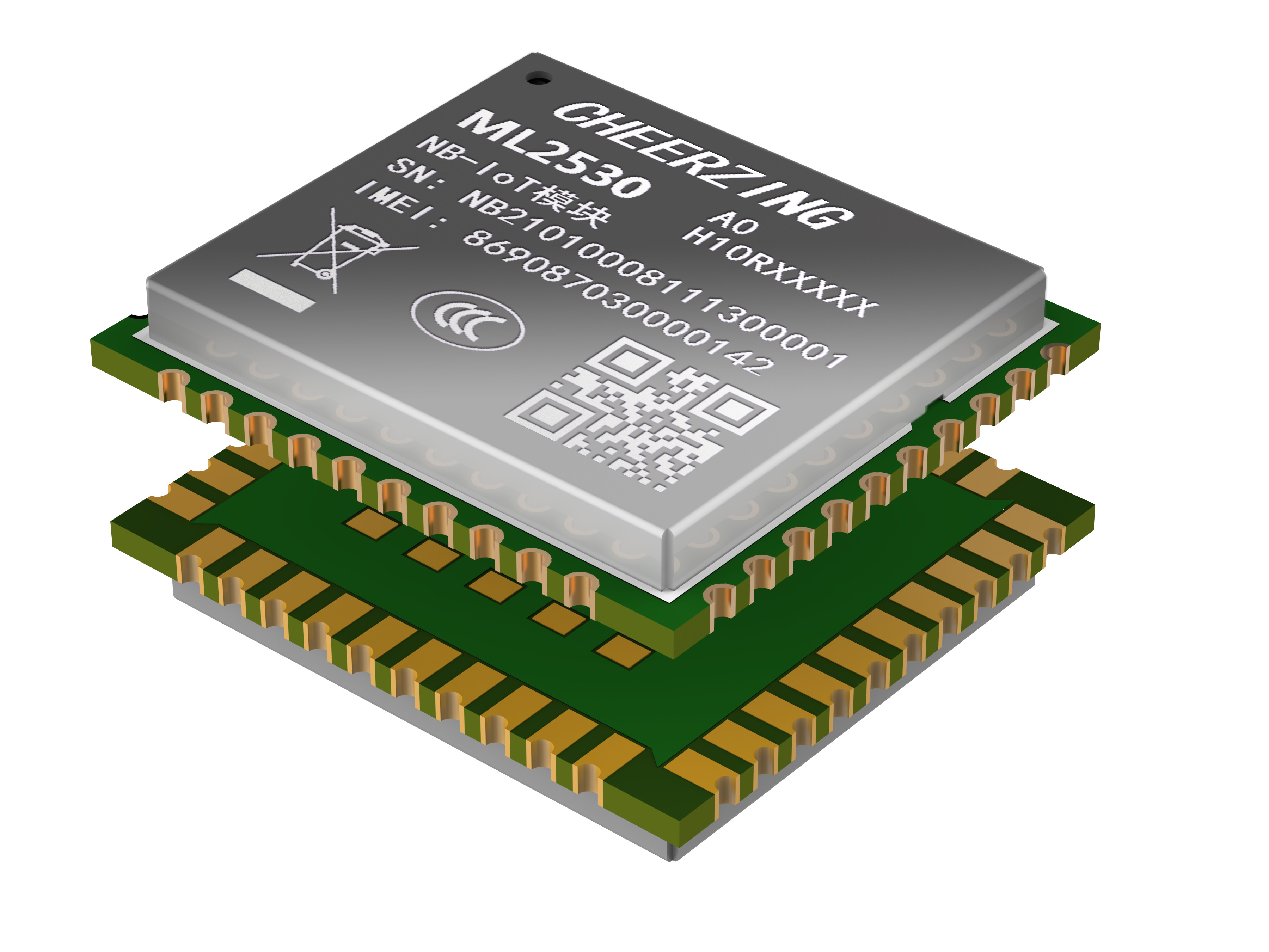 ML2530 超小尺寸、LCC封裝 NB-IoT無線通信模組