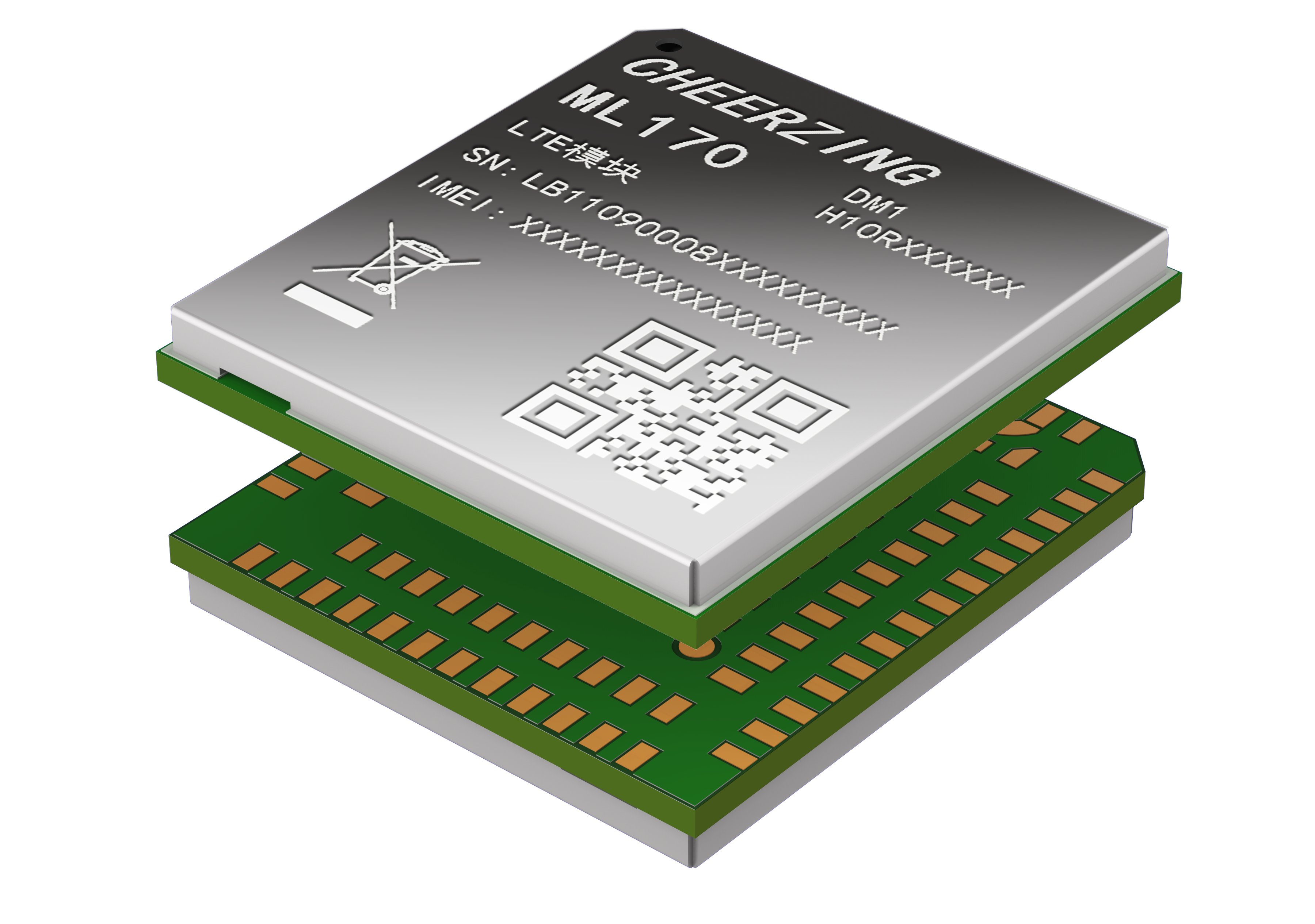 ML170 小型化 LTE Cat.1/LGA封裝/多種網絡協議/豐富的擴展接口