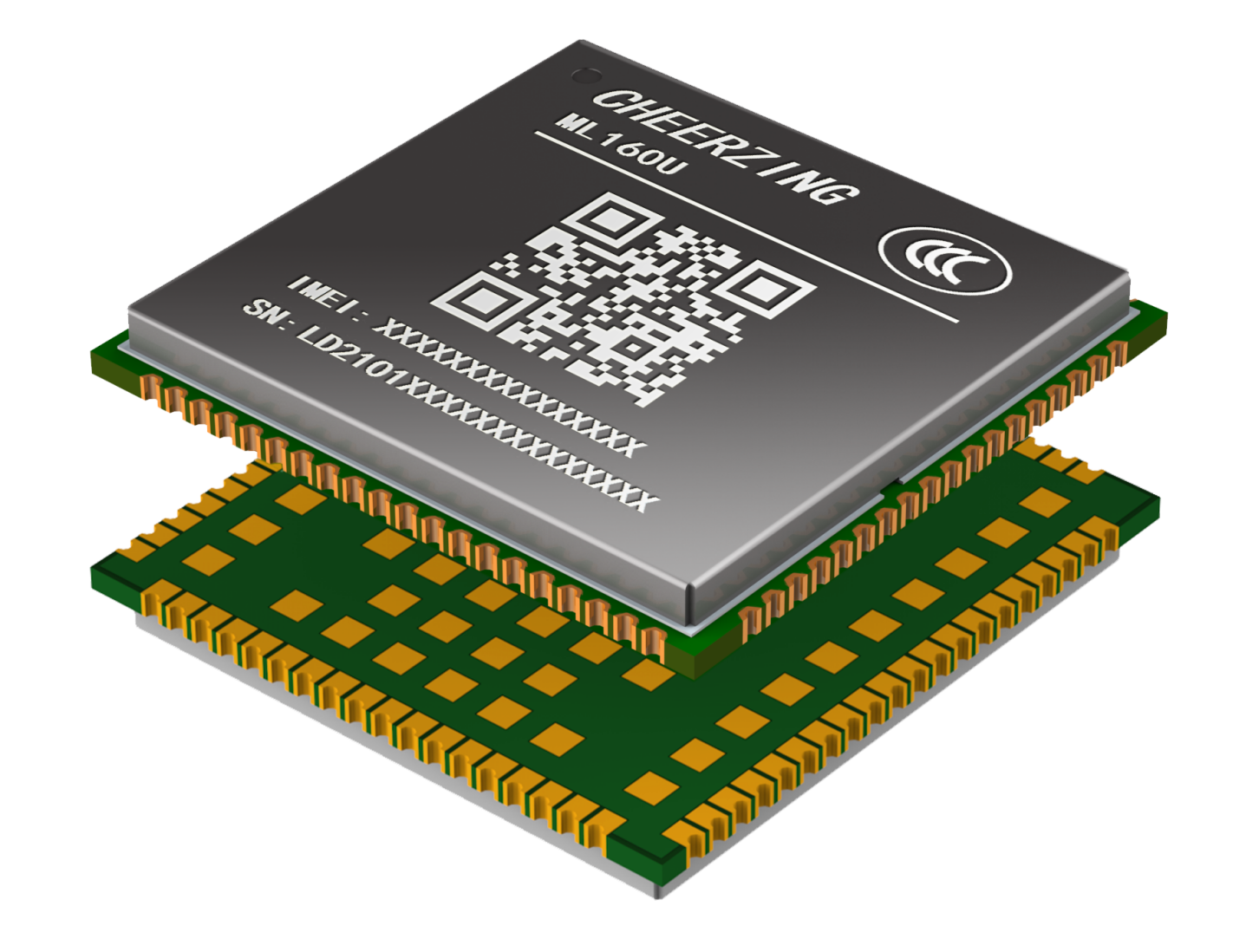 ML160U 小型化 LTE Cat.1/LCC+LGA/多種通信協議/豐富的擴展接口